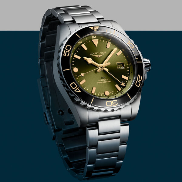 HydroConquest GMT 43 mm Stainless Steel