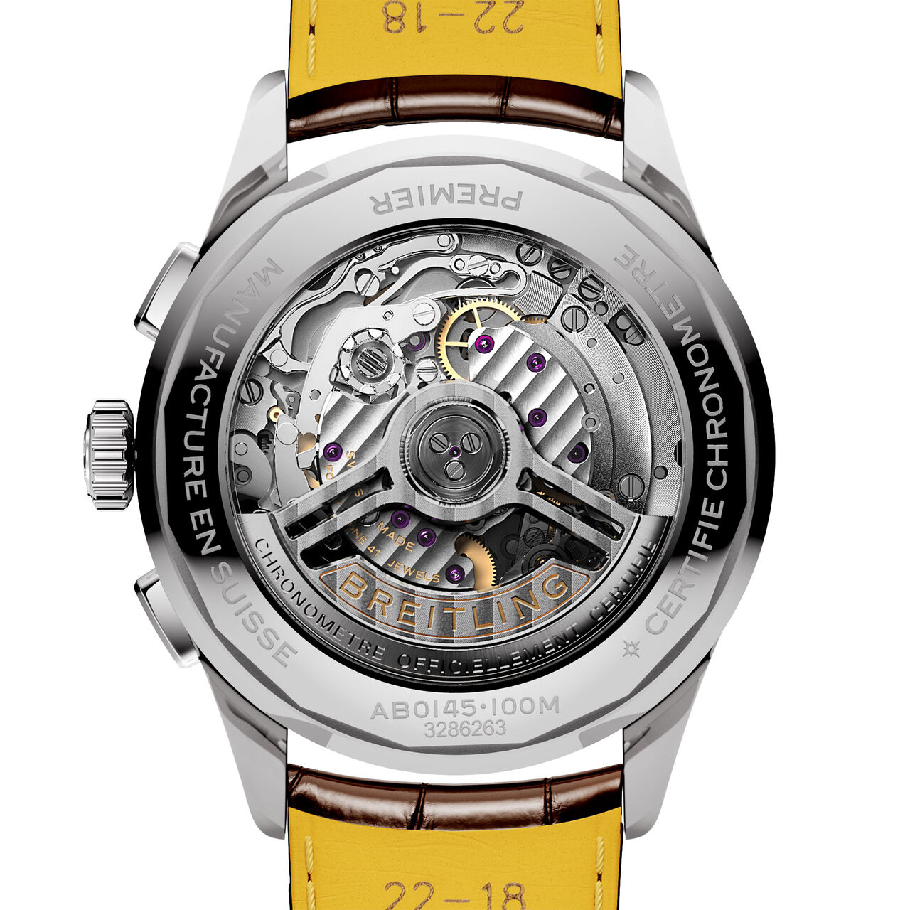 Breitling Premier BO1 Chronograph Automatic 42 mm Stainless Steel Back image number 1