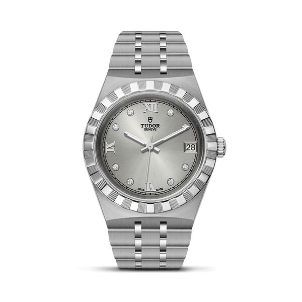 TUDOR Royal Automatic 34 mm Stainless Steel and Diamond