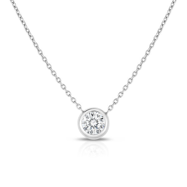 Diamonds by the Inch White Gold 0.19ct Diamond Station Necklace