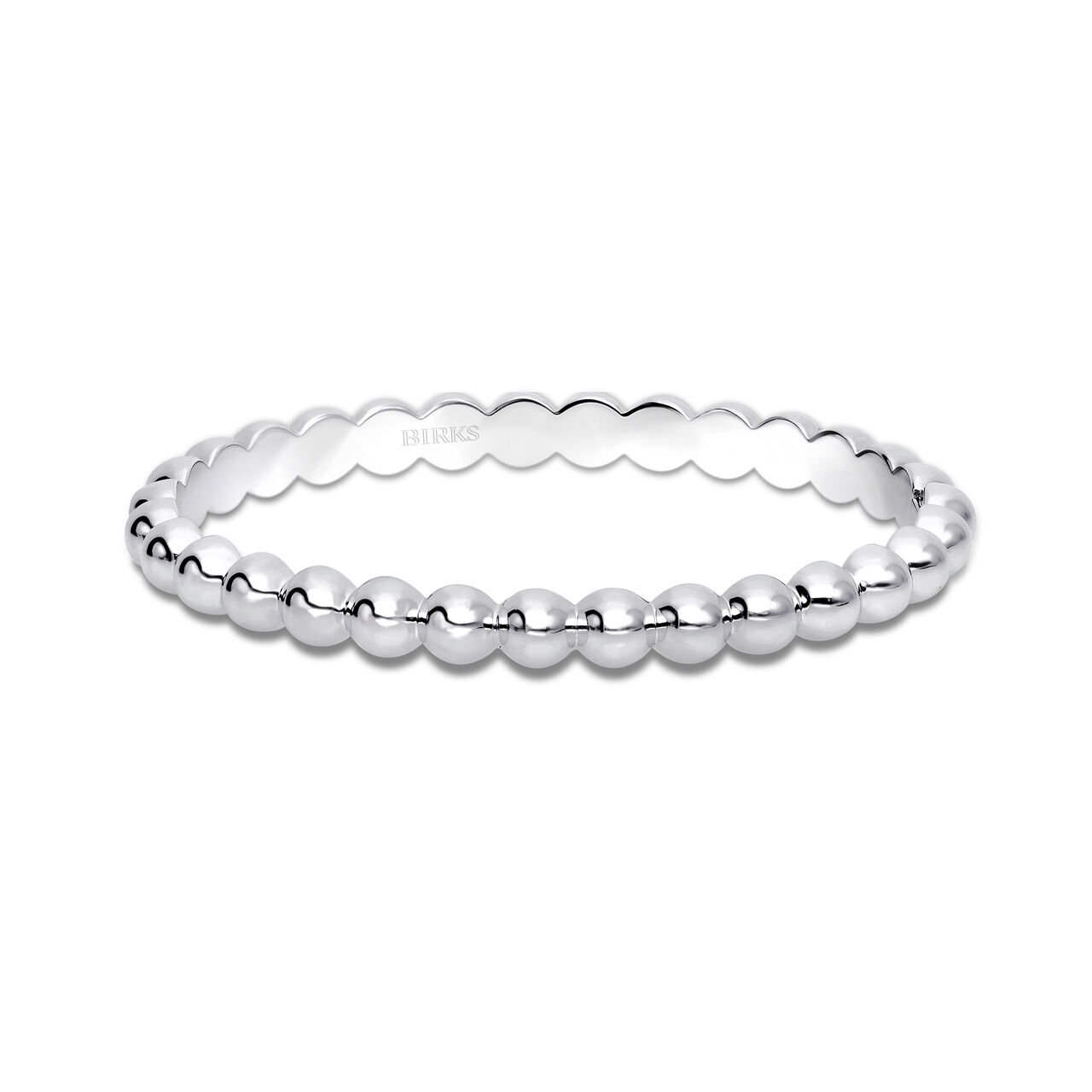 Silver Beaded Bangle, Small image number 0