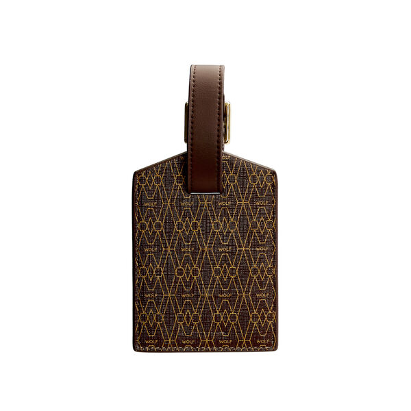 Étiquette à bagage Signature brun