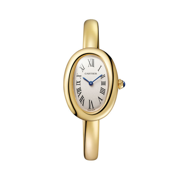 Baignoire 31 X 23 mm quartz en or jaune, petit modèle