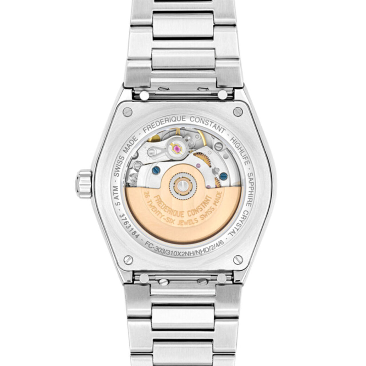 Frederique Constant Highlife Automatic 34 mm Stainless Steel FC-303LP2NH6B Back image number 2