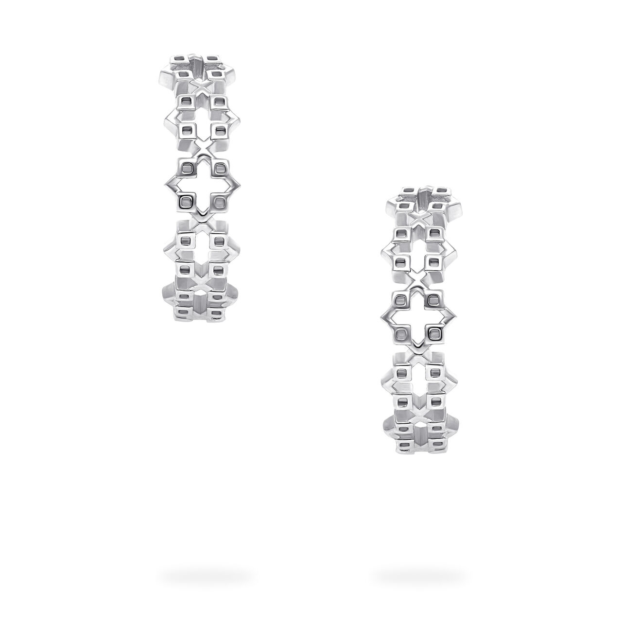 Birks Iconic Sterling Silver Muse 18 mm Hoop Earrings image number 1