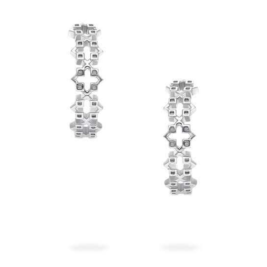 Birks Iconic Sterling Silver Muse 18 mm Hoop Earrings image number 1