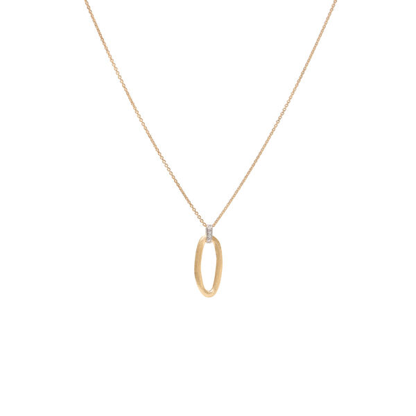 Jaipur Yellow and White Gold Diamond Pendant