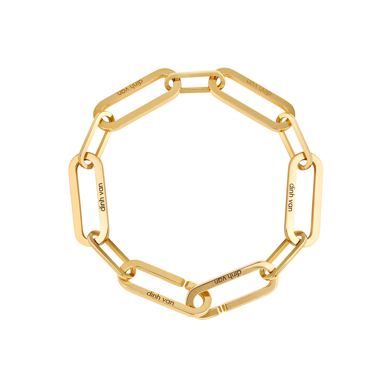 dinh van Maillon Large Yellow Gold Bracelet 360801 image number 0