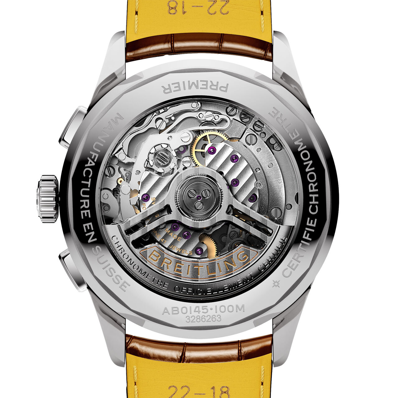 Breitling Premier BO1 Chronograph Automatic 42 mm SS AB0145371L1P1 Back image number 1