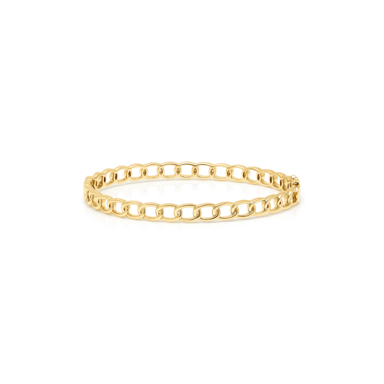 Uneek Stackable Yellow Gold Link Bangle LVBAW7534NDY image number 0