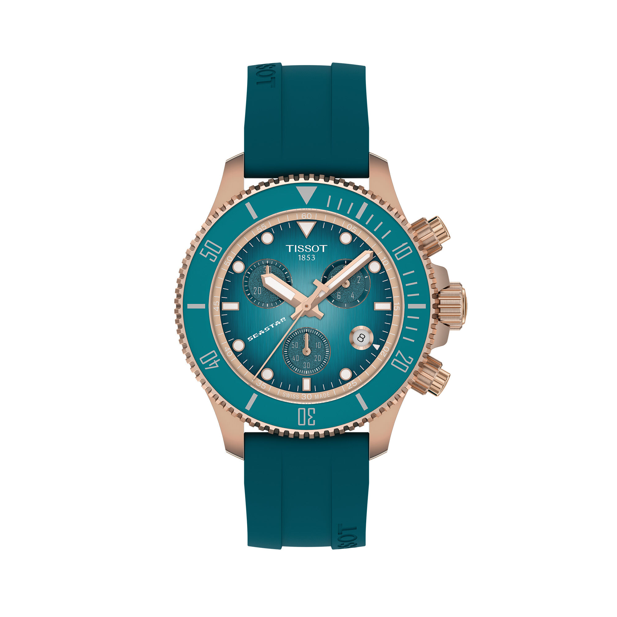 Seastar 1000 Quartz Chronograph 38 mm PVD Stainless Steel