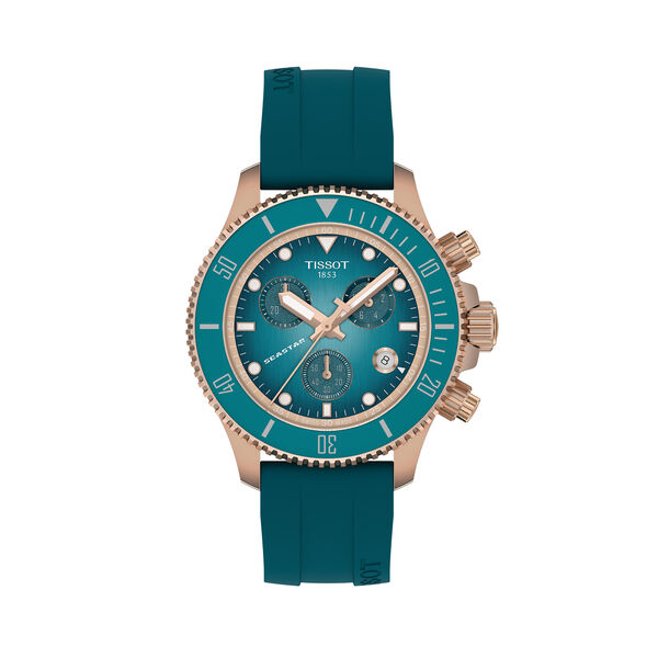 Seastar 1000 Quartz Chronograph 38 mm PVD Stainless Steel