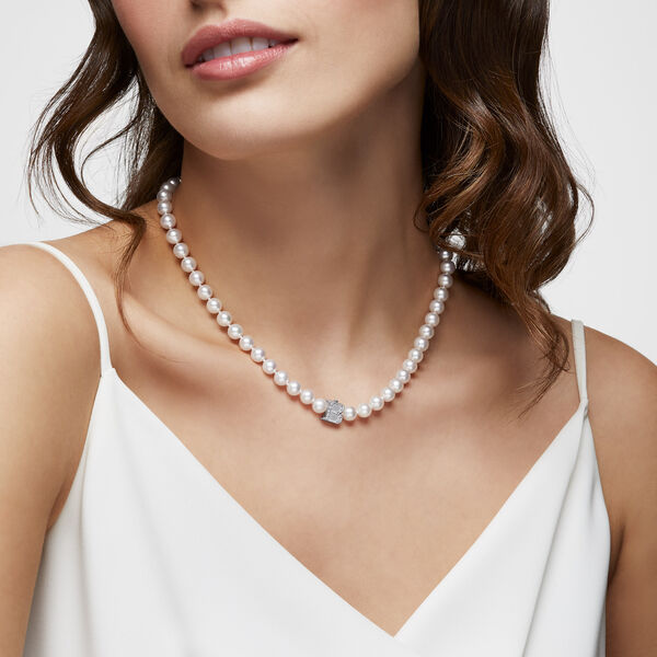Collier Akoya AAA de 7-7,5 mm