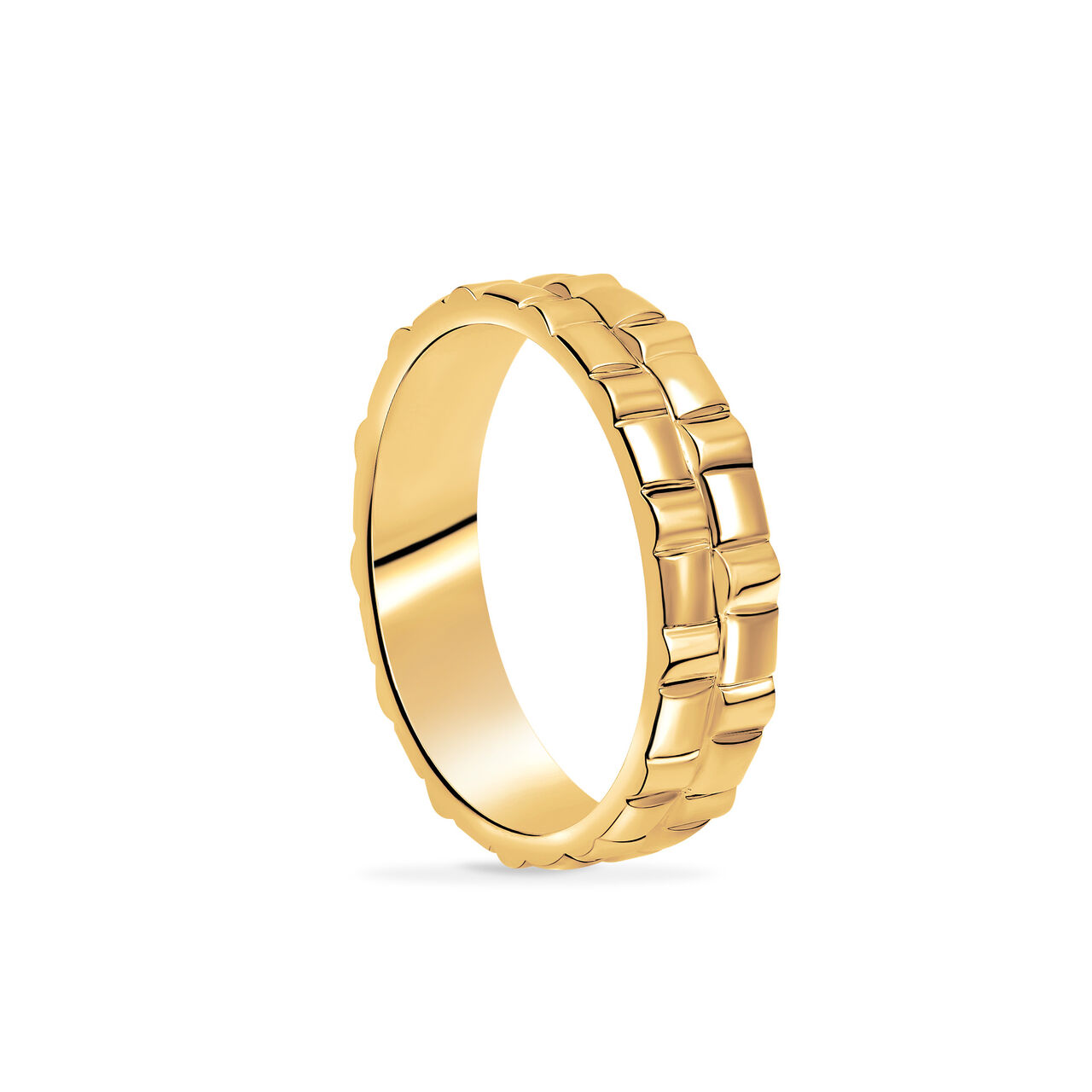 Birks Essentials Yellow Gold Men's Woven Ring image number 2