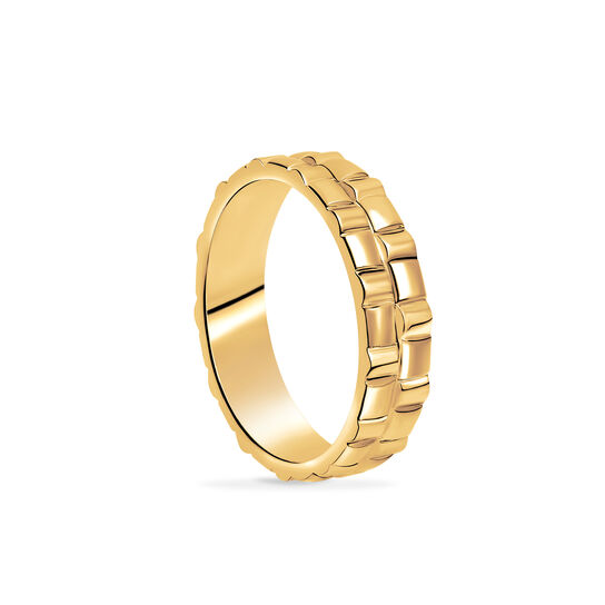 Birks Essentials Yellow Gold Men's Woven Ring image number 2
