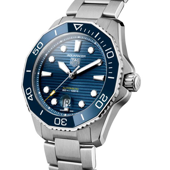tag heuer aquaracer automatic steel 43 mm wbp201b.ba0632 angle image number 1