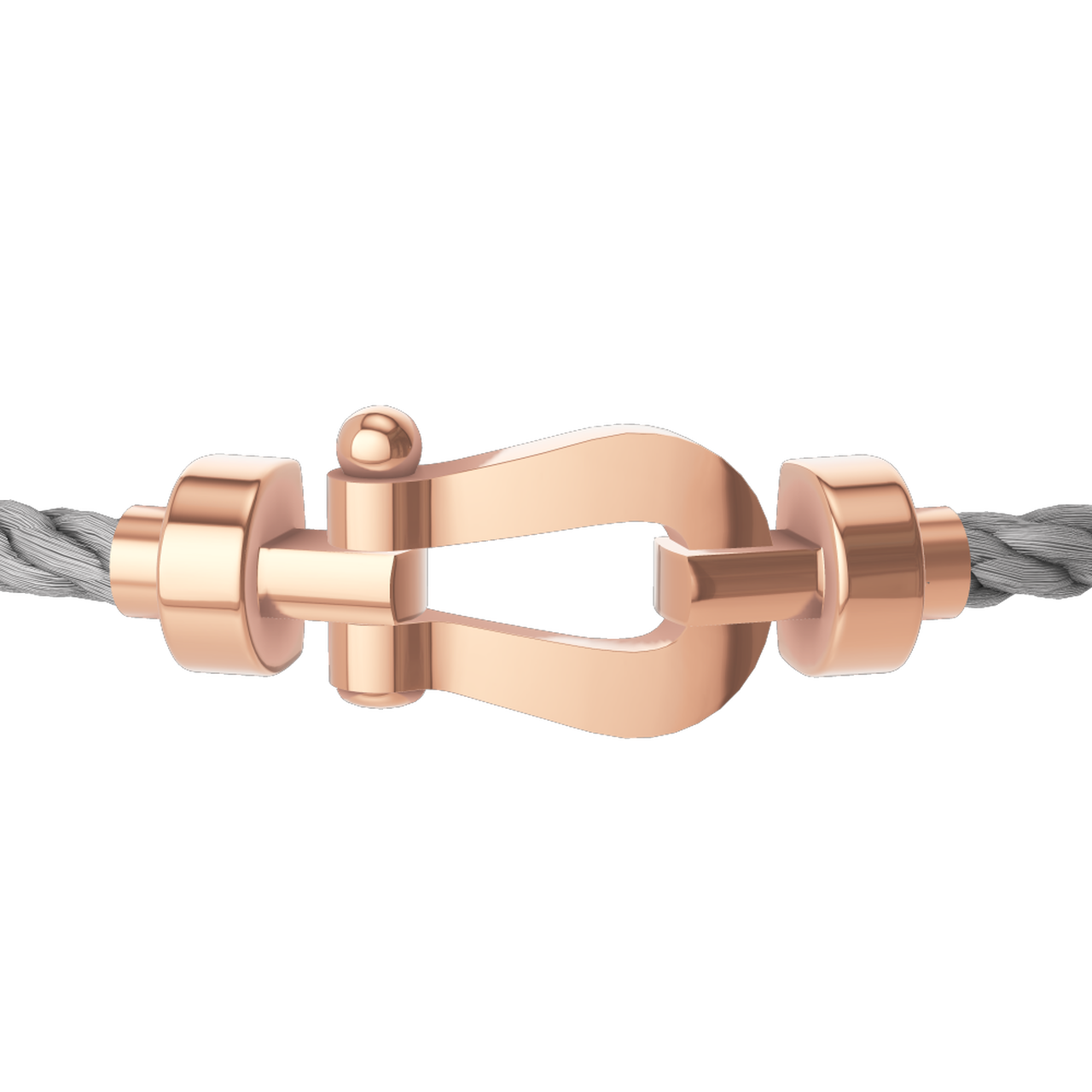 Force 10 Medium Rose Gold Cable Bracelet image number 1