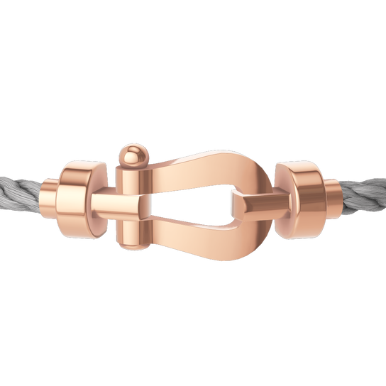 Force 10 Medium Rose Gold Cable Bracelet image number 1