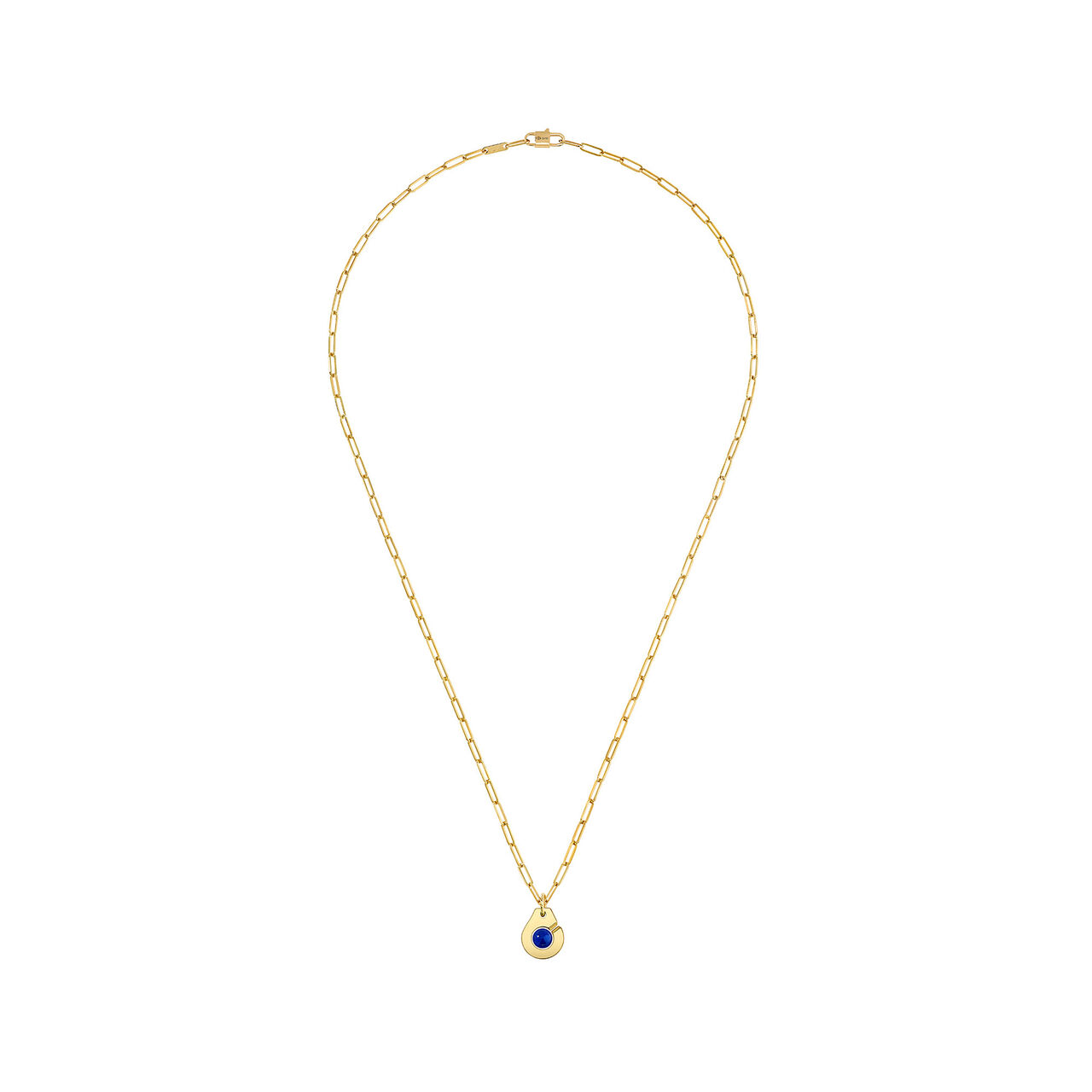 dinh van Paris Menottes R10 Yellow Gold and Lapis Lazuli Pendant 667631 image number 0