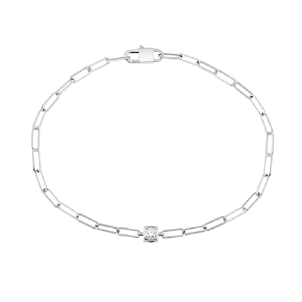 Le Cube Diamant White Gold and Diamond Bracelet