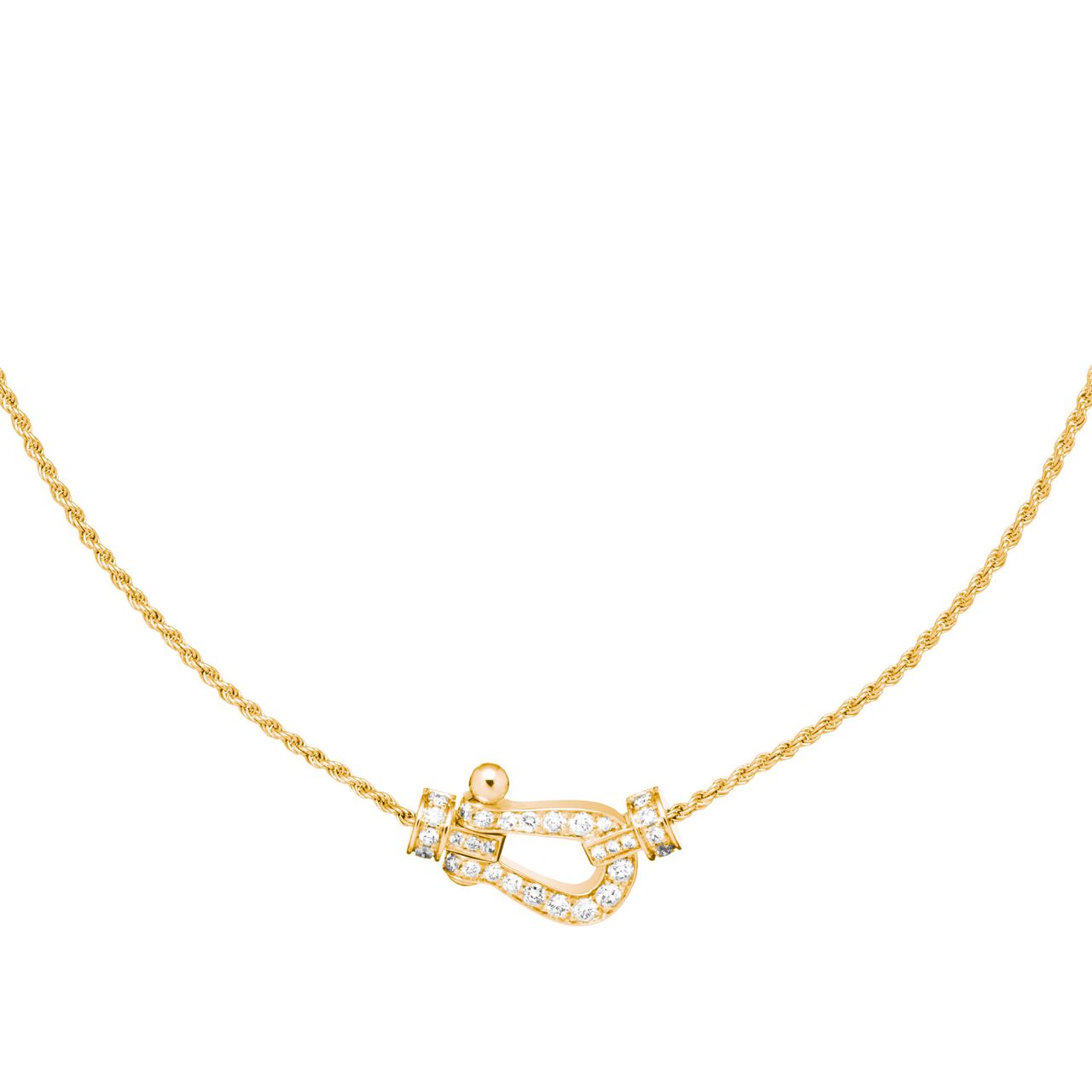 Yellow Gold and Diamond Pavé Pendant, Details image number 0
