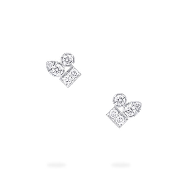 Boucles d'oreilles courtes en diamants