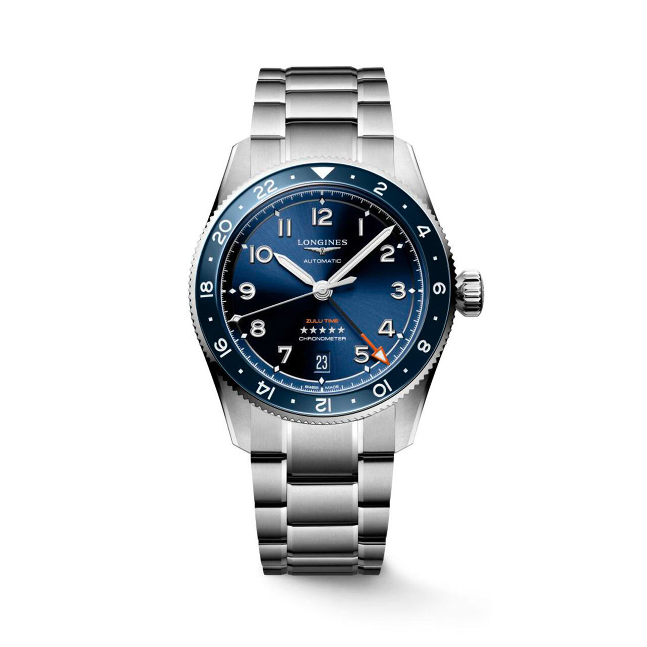 Longines Spirit Zulu Time Automatic GMT 39 mm Stainless Steel L3.802.4.93.6 image number 0