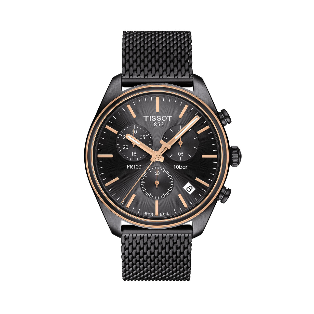 Tissot PRC 100 Quartz Chronograph 41 mm PVD Stainless Steel image number 0