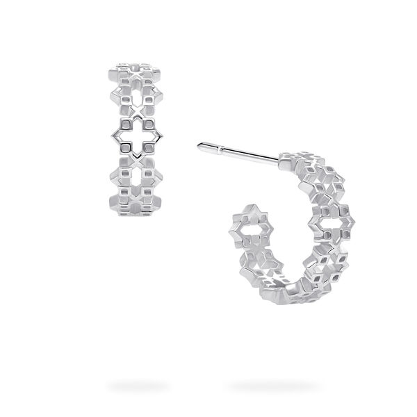 Sterling Silver Muse 15 mm Hoop Earrings