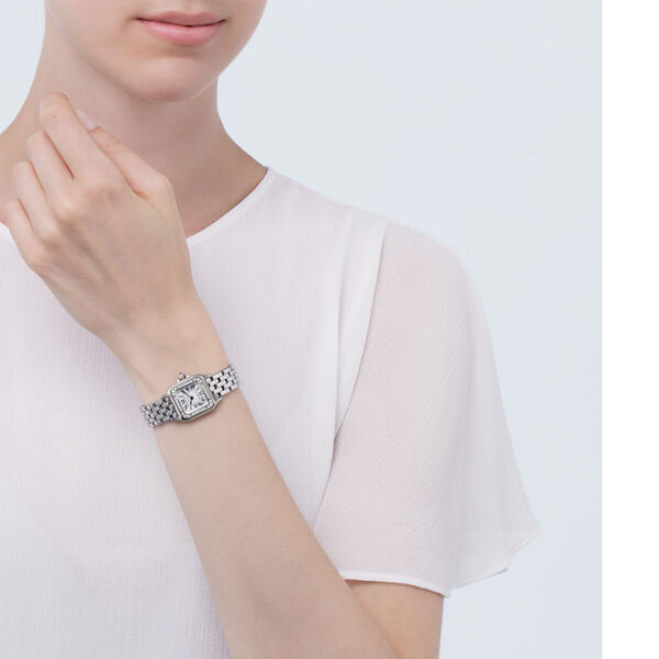 Panthère de Cartier Small Model Quartz 30 mm Stainless Steel and Diamond