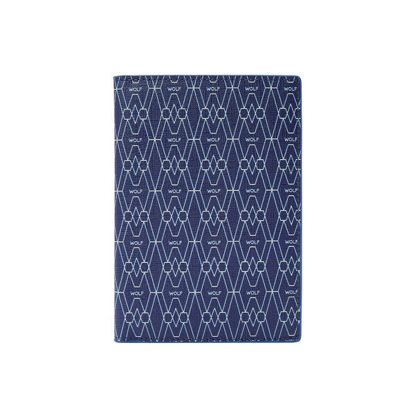 Porte passeport Signature bleu