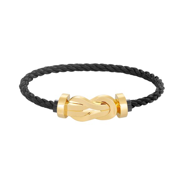 Bracelet cable Chance Infinie en or jaune, grand modèle