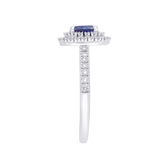 maison birks salon sapphire double diamond halo ring sg05251r bs standing side image number 2
