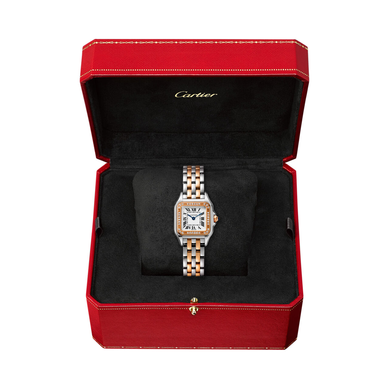 Panthère de Cartier Small Model Quartz 30 mm Rose Gold, Stainless Steel and Diamond image number 2