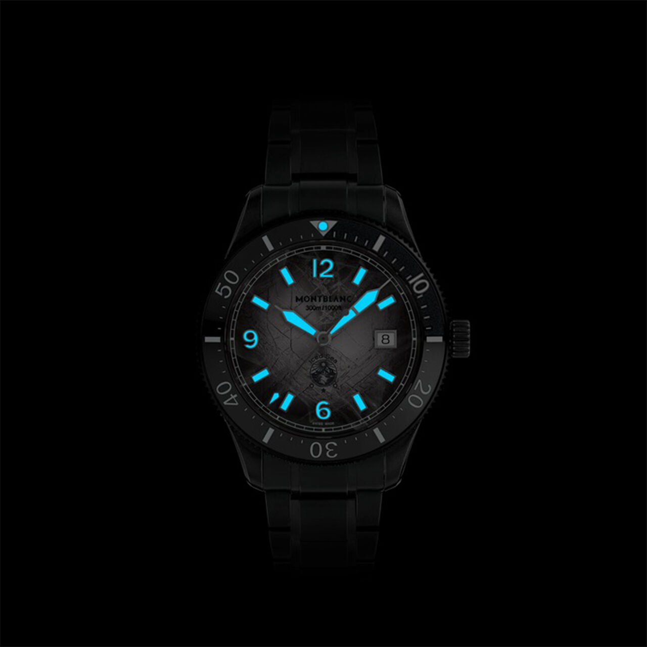 Montblanc 1859 0 Oxygen 41 mm automatique en acier inoxydable image number 4