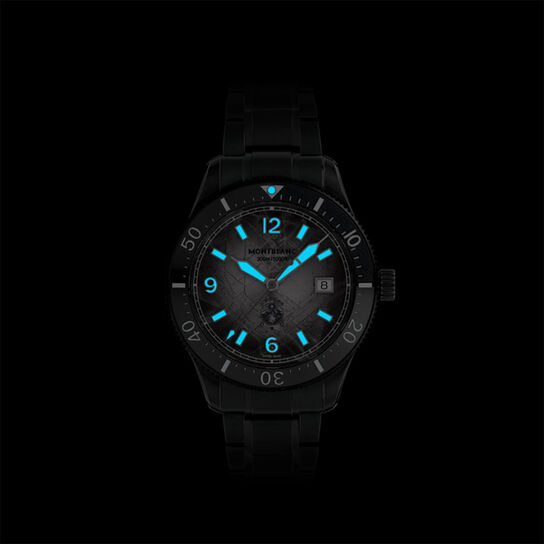 Montblanc 1859 0 Oxygen 41 mm automatique en acier inoxydable image number 4