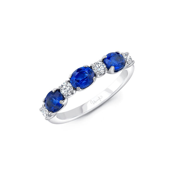 High Jewellery White Gold, Blue Sapphire and Diamond Ring