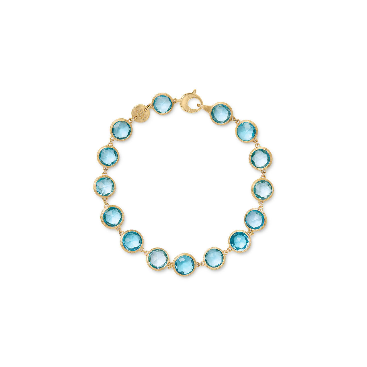 Marco Bicego Jaipur Colour Yellow Gold and Blue Topaz Bracelet BB2975 TP01 Y 02 image number 0