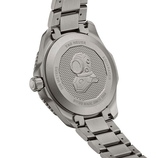 tag heuer aquaracer automatic titanium 43mm wbp208b.bf0631 back image number 2