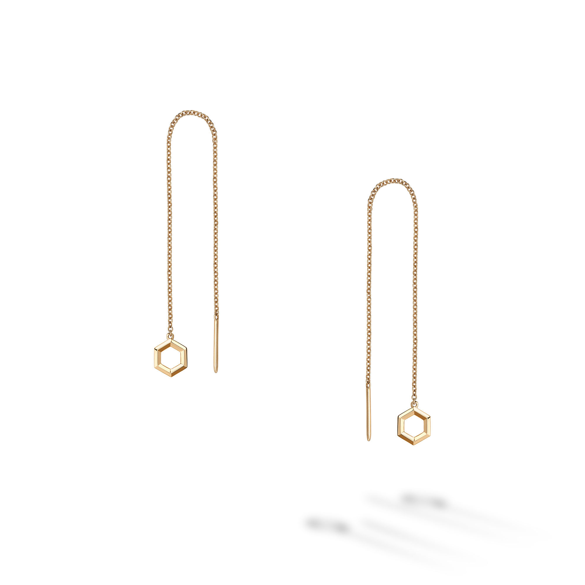 Yellow Gold Toggle Chain Earrings Birks