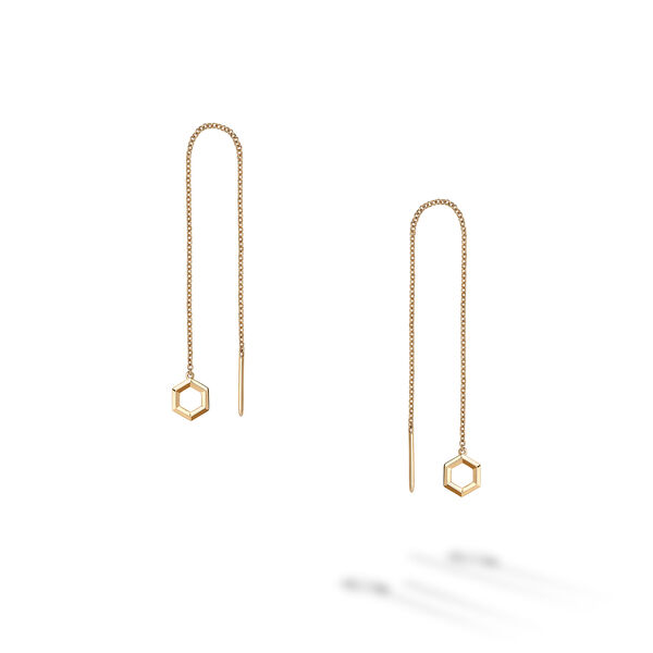 Yellow Gold Threader Earrings