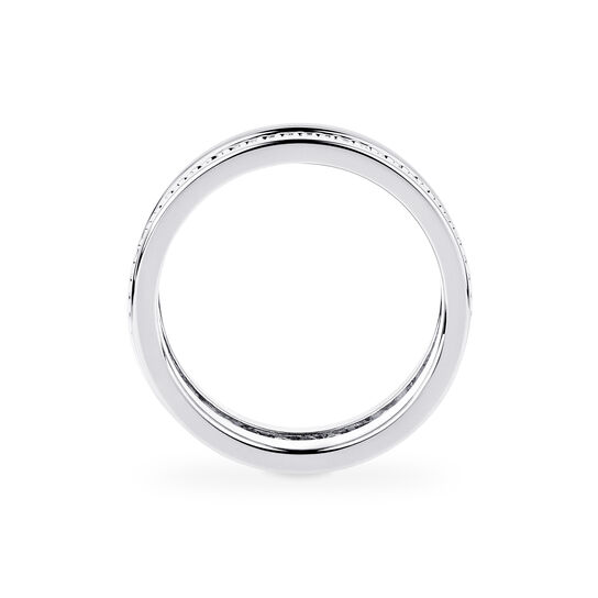 Side profile of sterling silver ring from Birks Dare to Dream collection image number 4