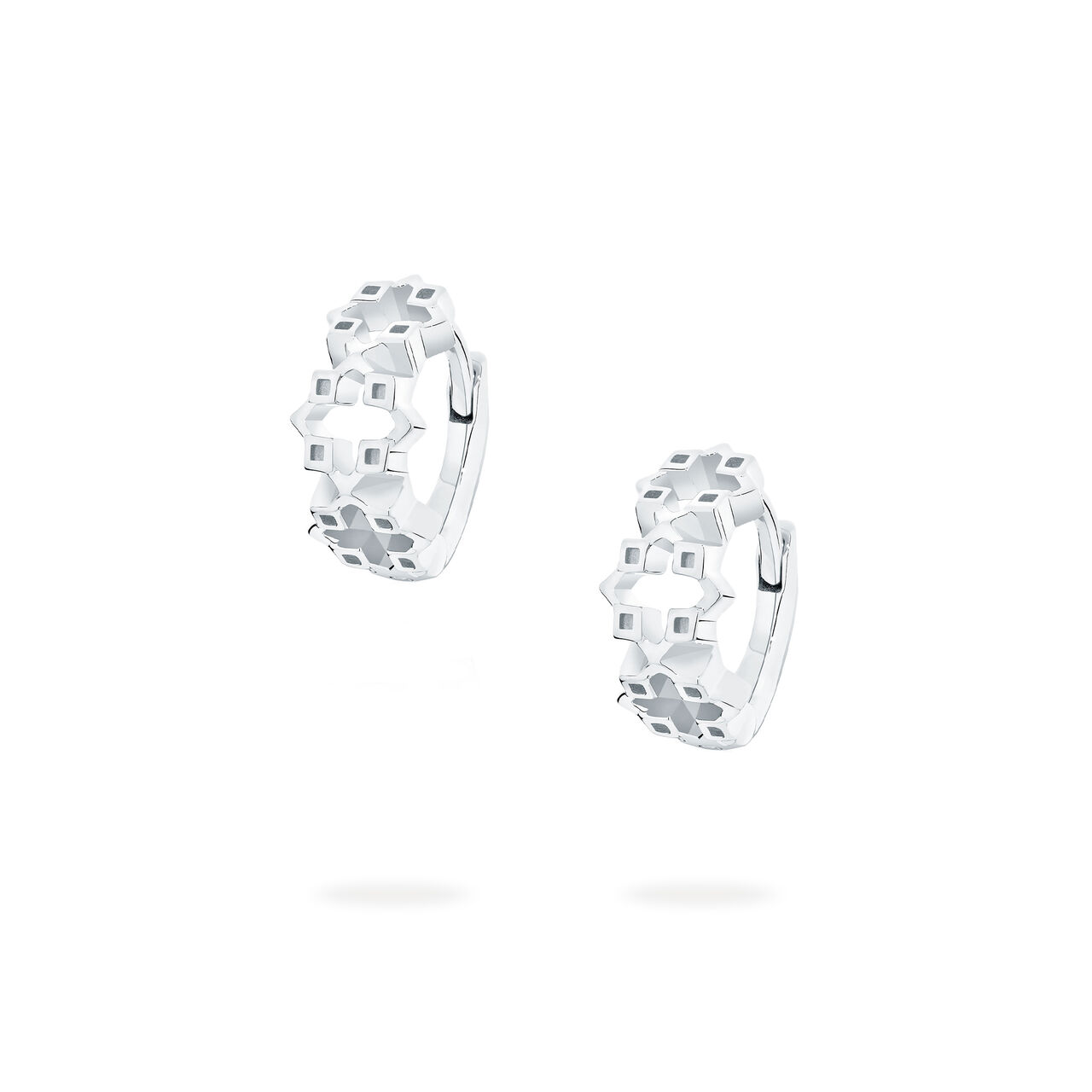 bijoux birks iconic silver muse huggie earrings image number 0