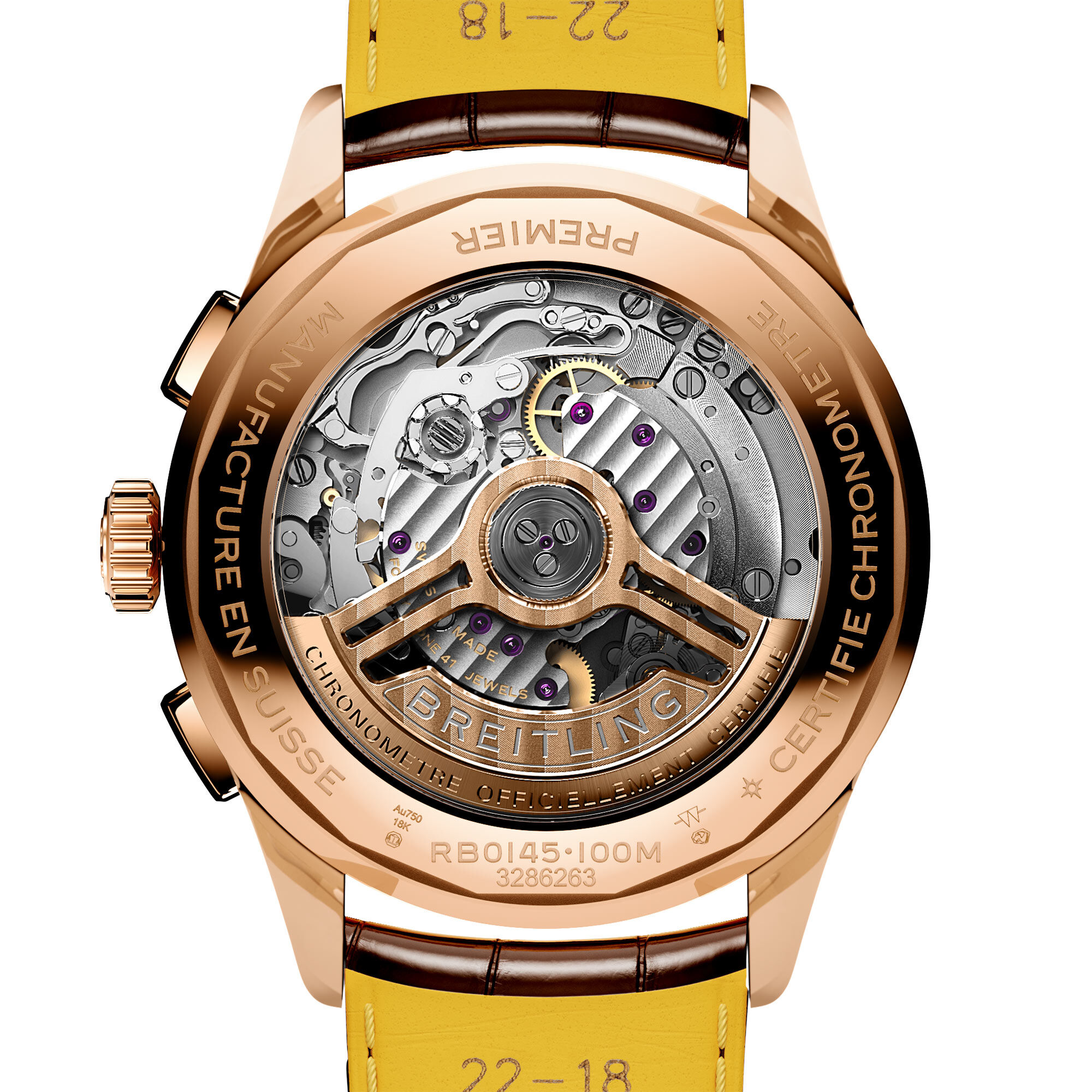 Premier B01 Automatic Chronograph 42 mm Red Gold