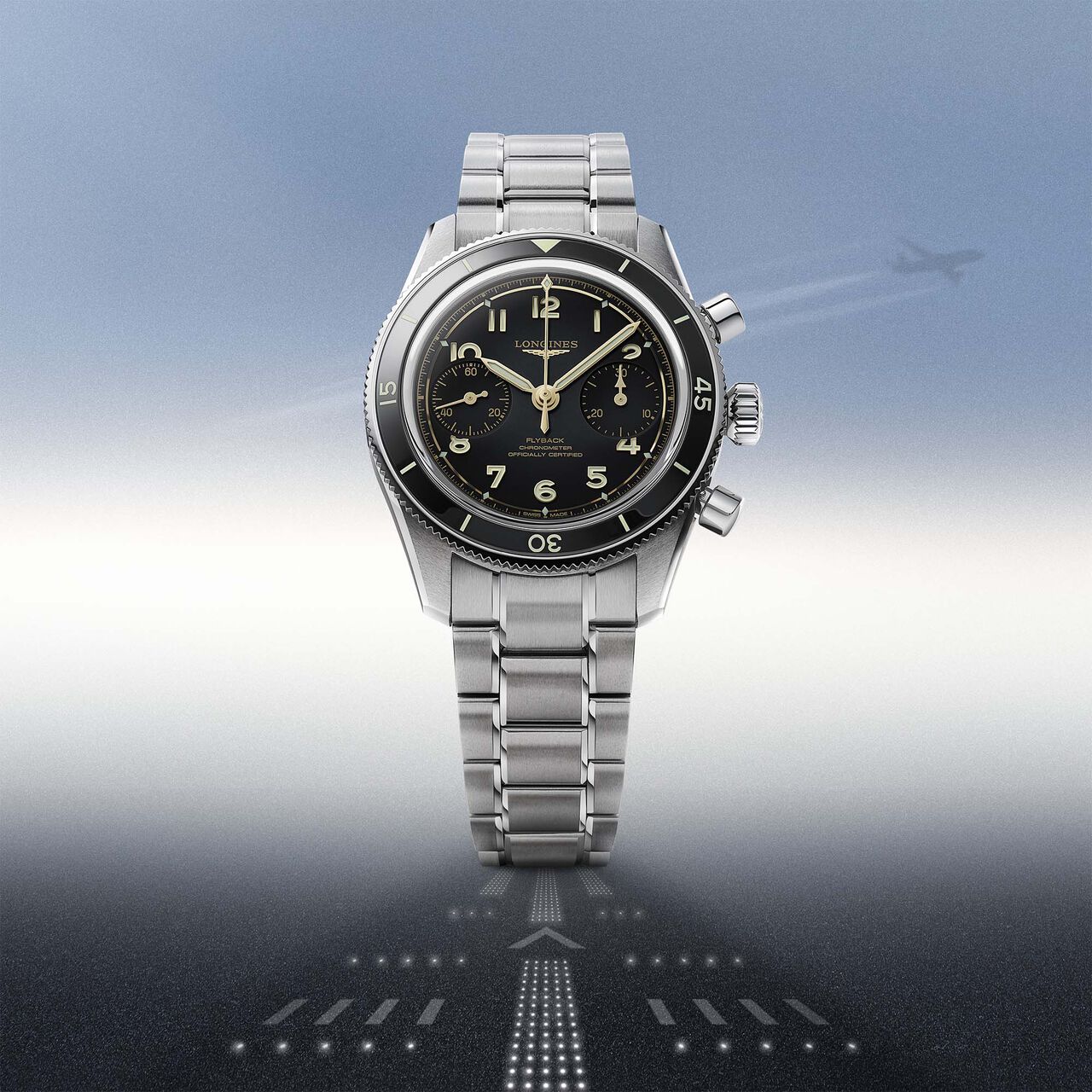 Longines Spirit Flyback Manual Chronograph 40 mm Stainless Steel image number 2