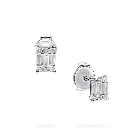 Birks Essentials Diamond Cluster Earrings in White Gold 450018642882 image number 0