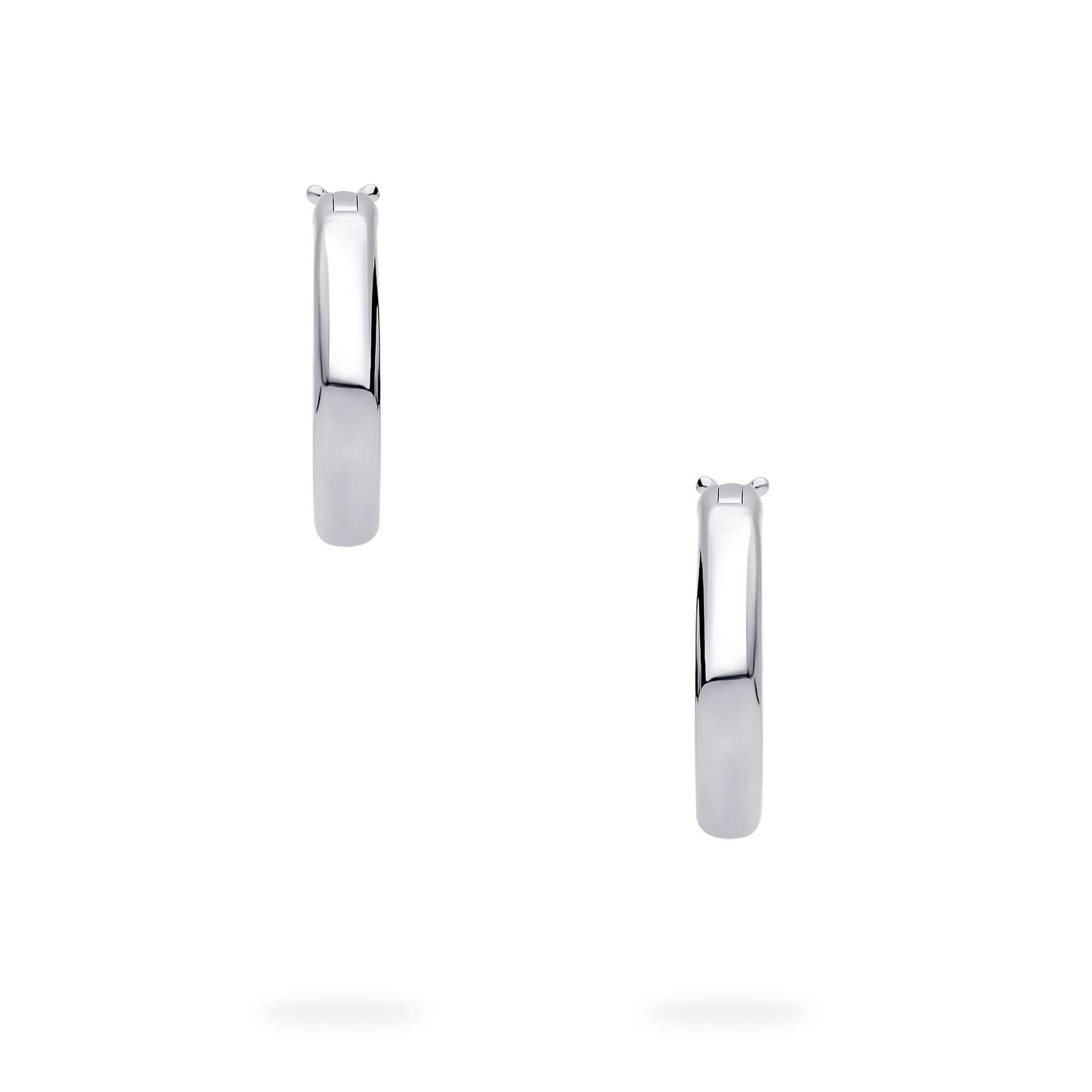 Sterling Silver 18 mm Huggie Earrings