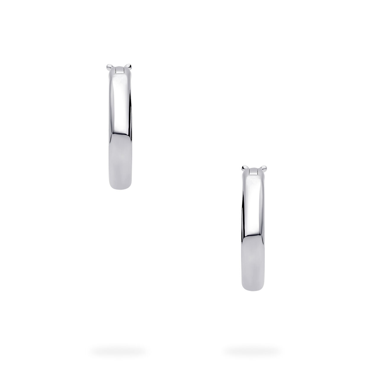 Birks Essentials Sterling Silver 18 mm Huggie Earrings image number 2