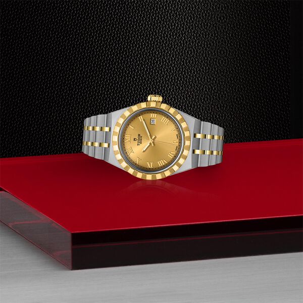 Royal Automatic 28 mm Yellow Gold and Stainless Steel