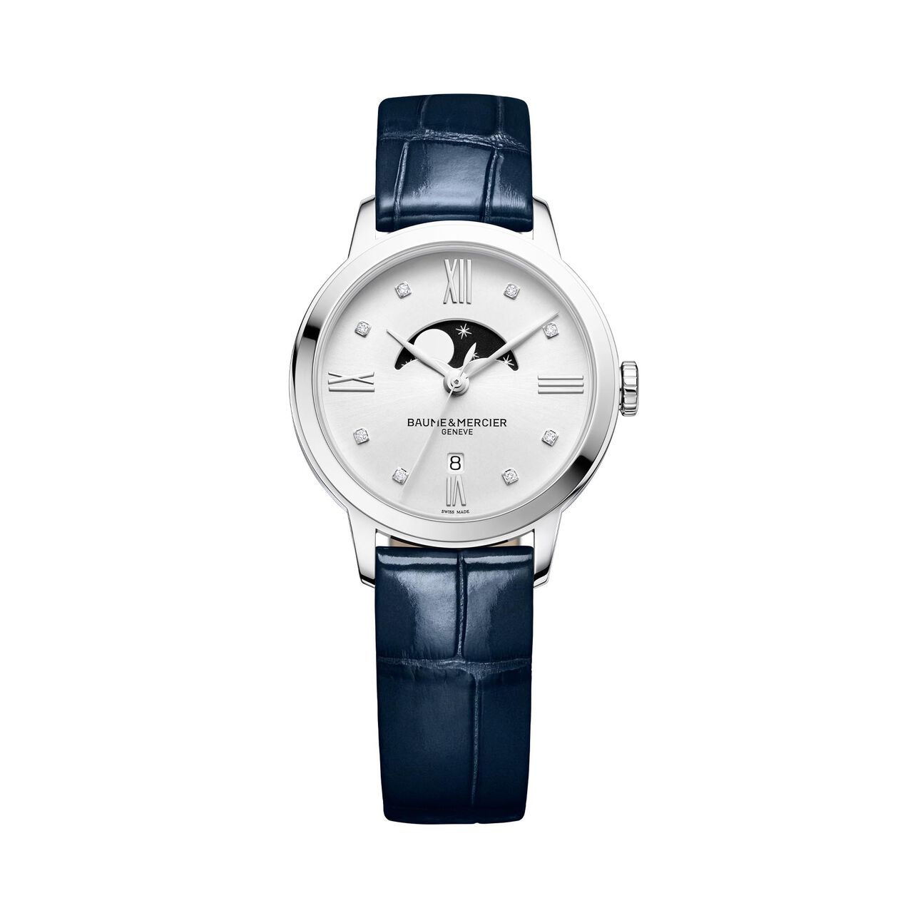 Baume Mercier Classima Diamond  Set Quartz Watch With Moon Phase image number 0